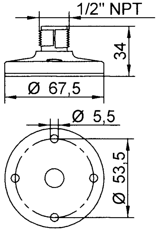 Montagesockel KSZ 8601