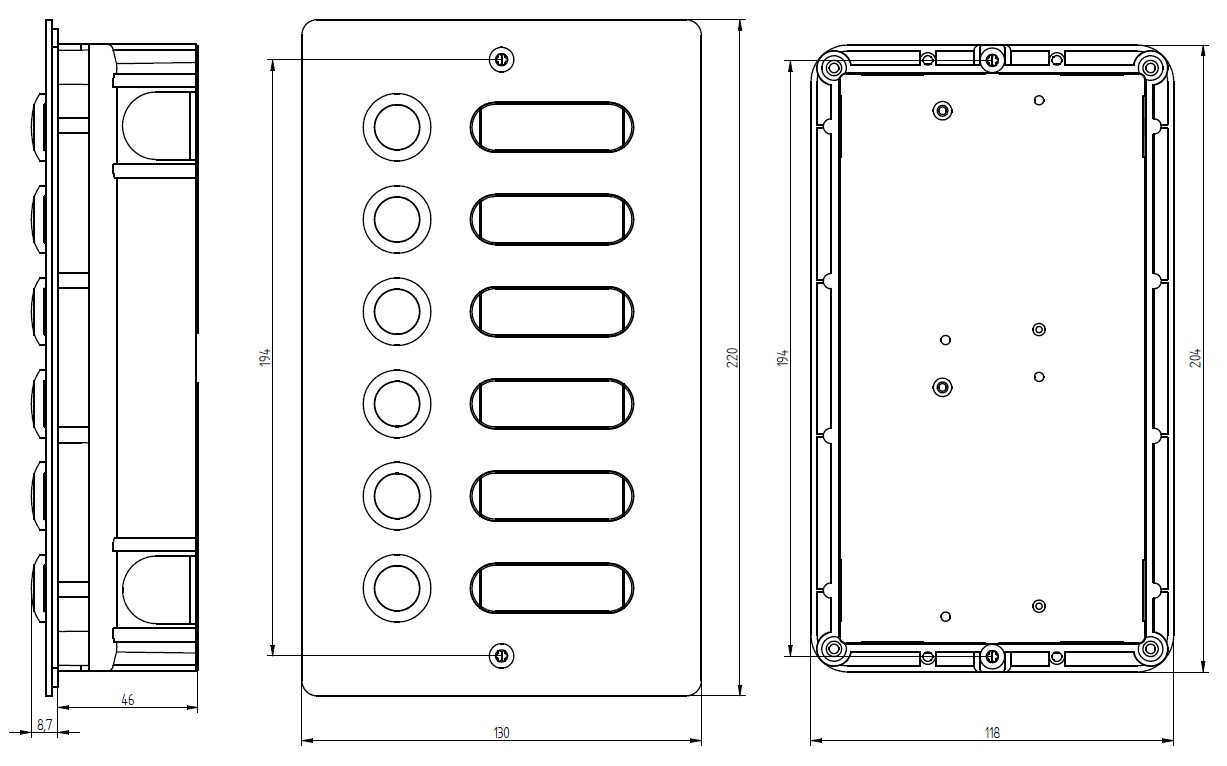 Etagenplatte V2A 6 We ETA 406 V2A UP