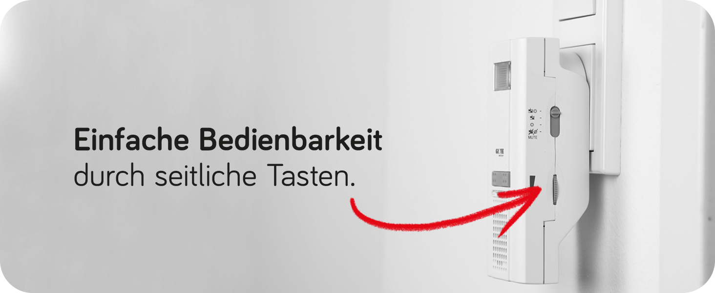 MISTRAL 400 Funkgong in Steckdose mit Text links