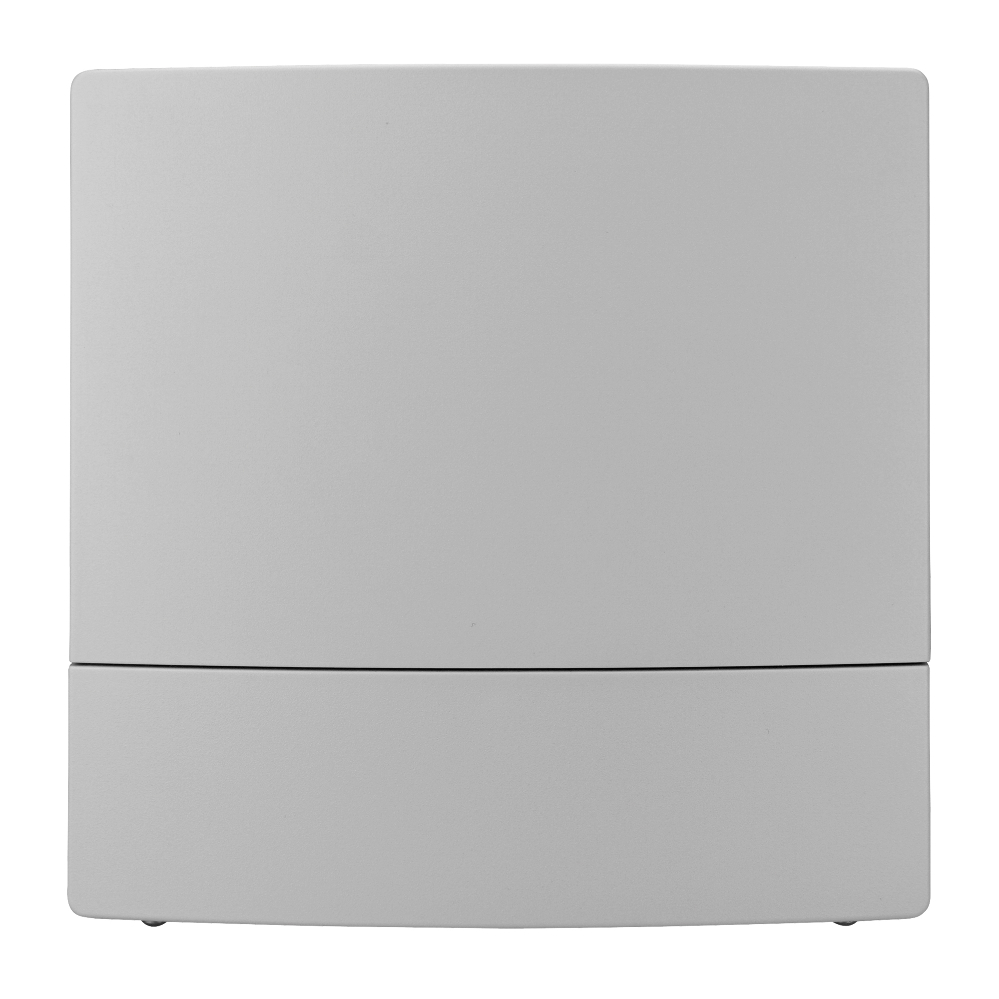 Grauer IP-Converter mit schlichter, quadratischer Front und leicht abgesetztem unteren Gehäuseteil.