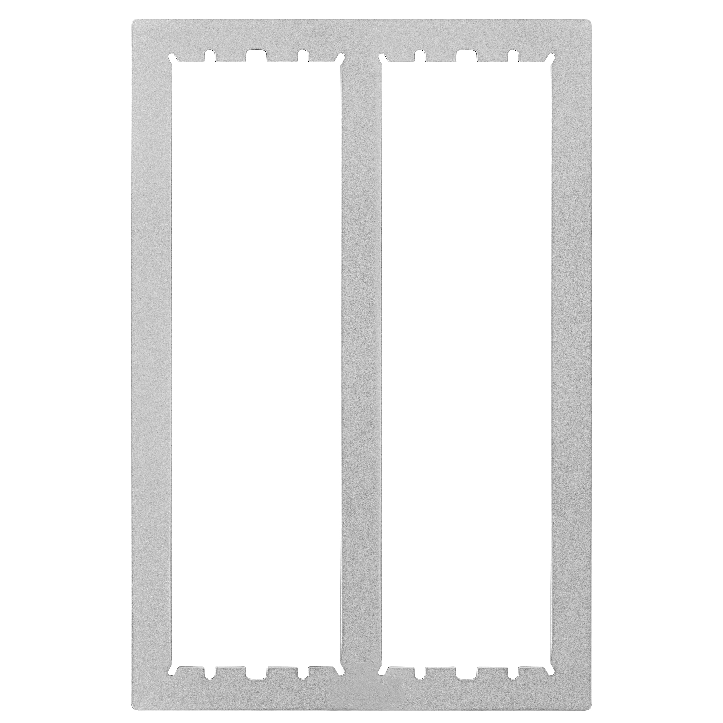 Putzabdeckrahmen aus Aluminium mit zwei Modulspalten